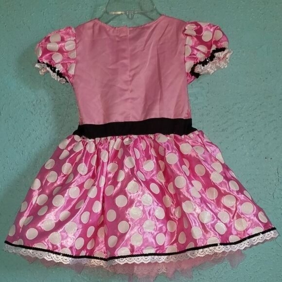 Dress Disney Minnie Mouse Pink Dot Costume Toddler Size 3 GIRL KIDS - Picture 4 of 6
